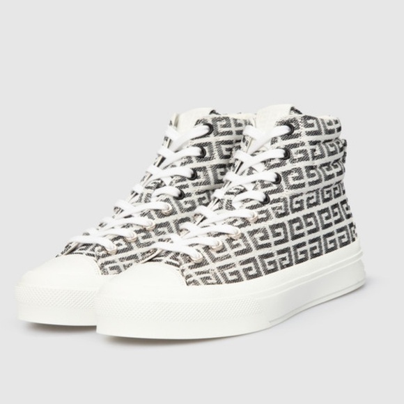 Givenchy Shoes - Givenchy City 4G Jacquard High Top Sneakers Size 38